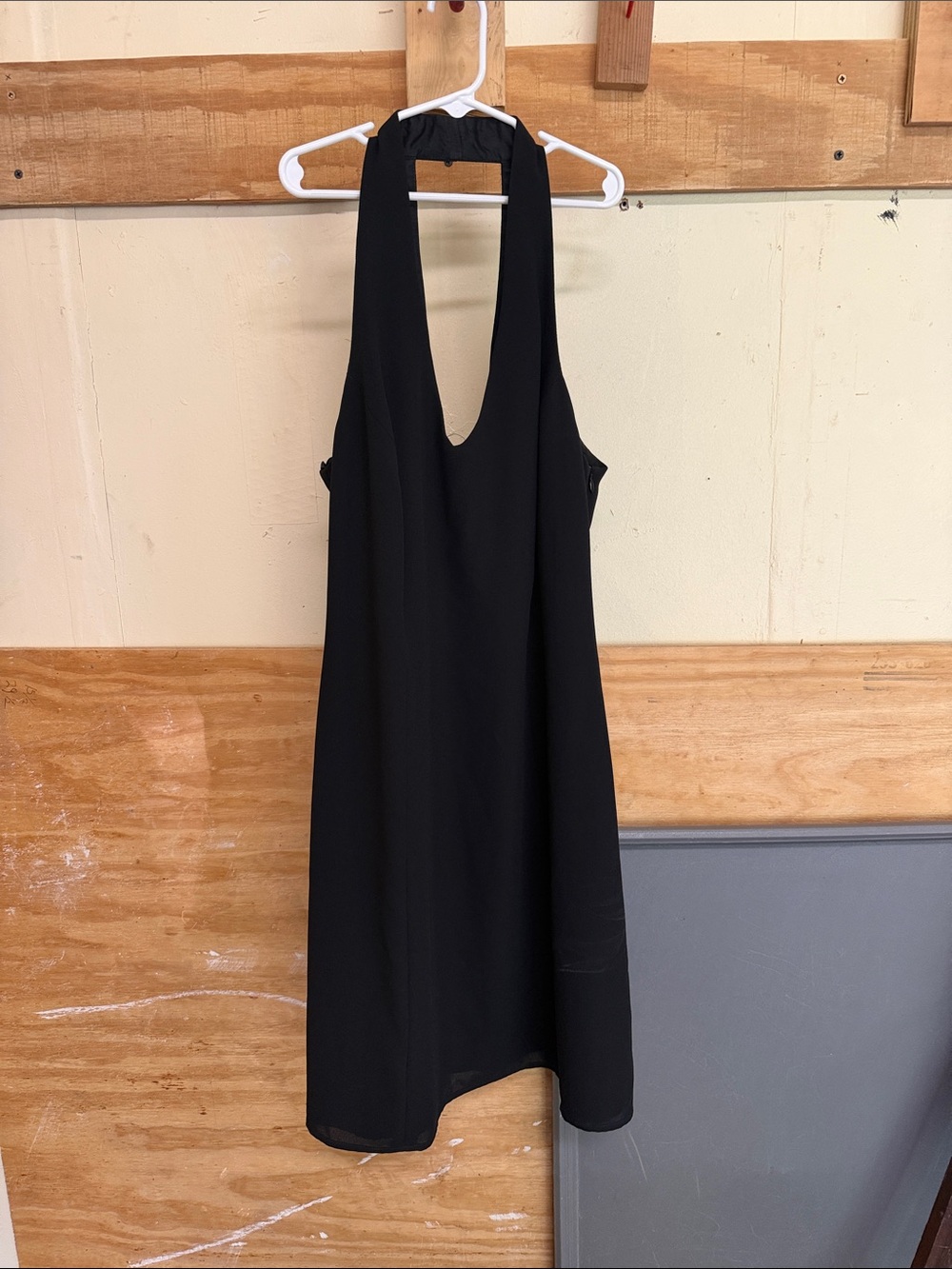 Laundry By Shelli Segal Black Backless Halter Dress